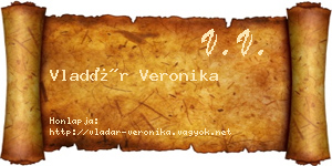 Vladár Veronika névjegykártya